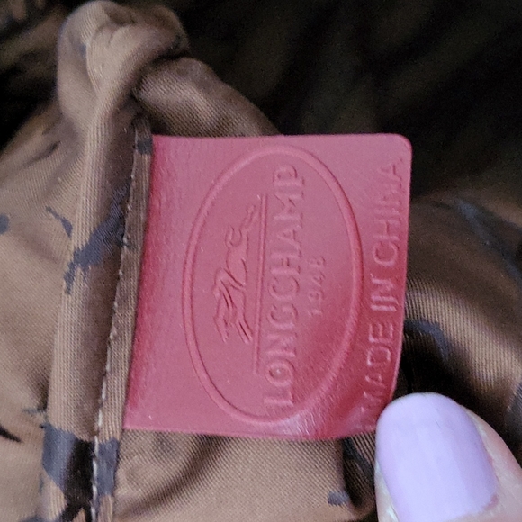 LONGCHAMP Medium Leather Le Pliage Cuir Tote genuine leather discontinued - Picture 13 of 16